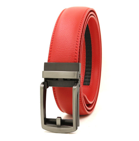 Men's Automatic Buckle Pure Cowhide Pant Belt