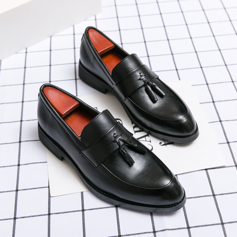 Casual Men Loafers Classic Tassel Men Leather Shoes Wedding Men Dress