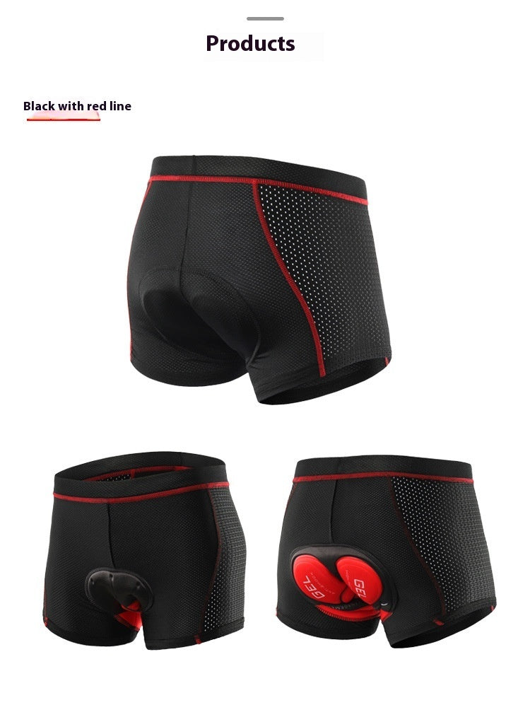 Breathable Cycling Pants Sports Underwear Men's Thickened Shock-absorbing Silica Gel Pad Cycling Shorts