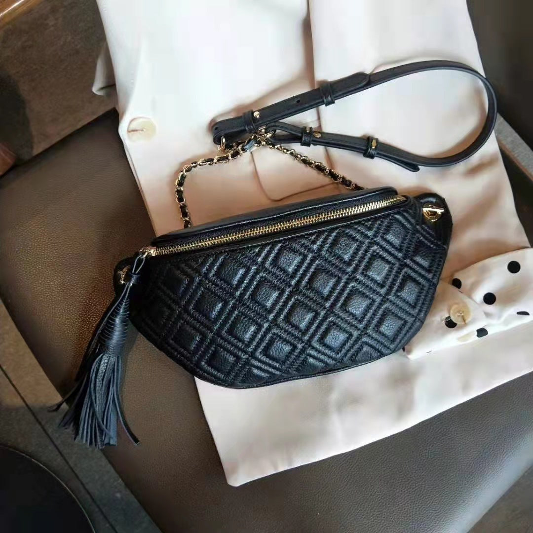 Versatile Fashion Diamond Chain Crossbody Bag