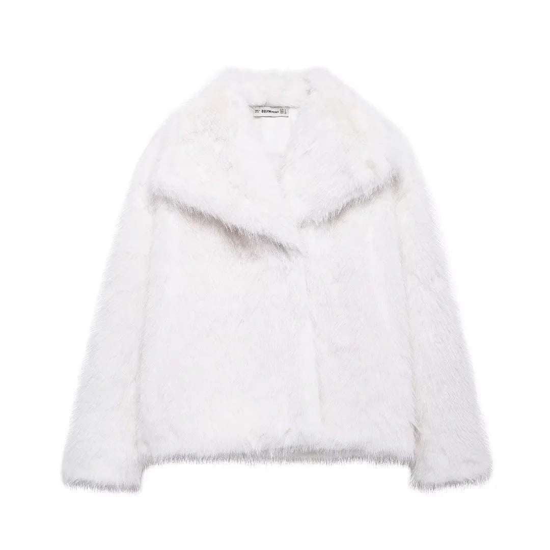 Women's Faux Fur Fluffy Jacket