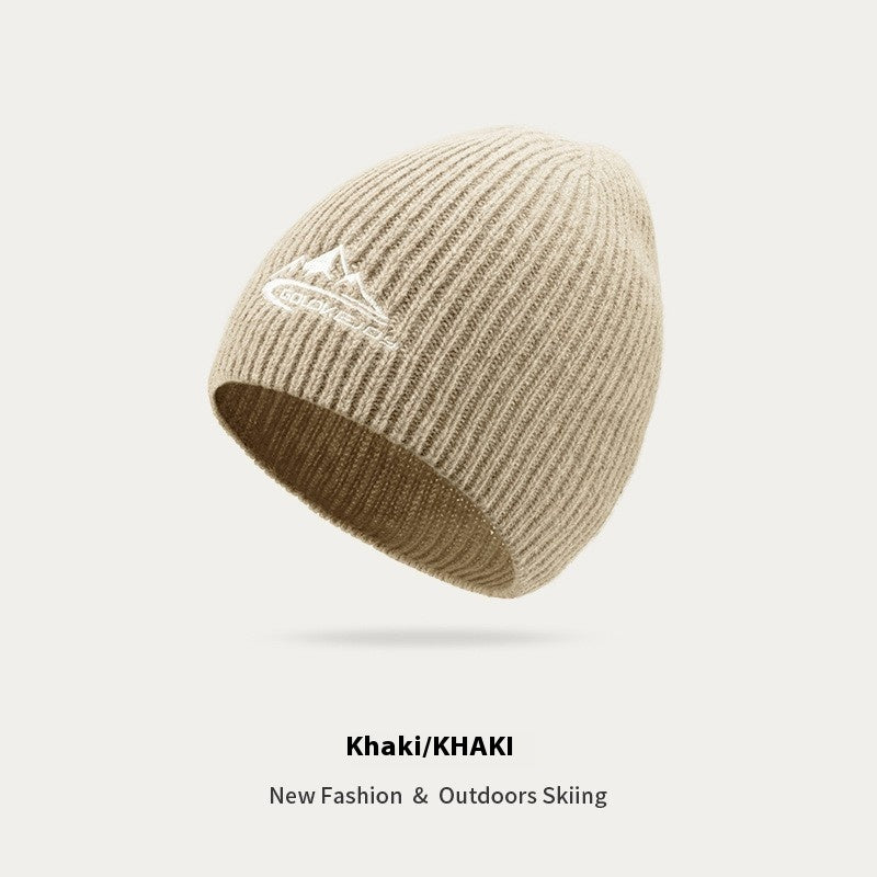 Autumn And Winter Wool Knitted Hat Men's Thick Windproof Warm Hat