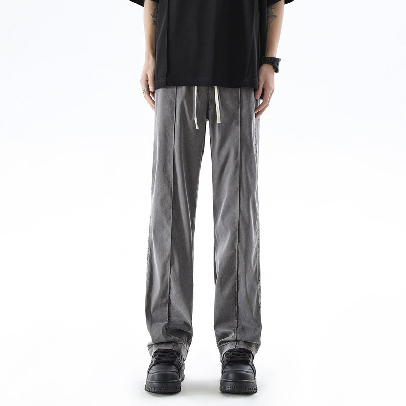 Fashion Brand Loose Breathable Straight Trousers