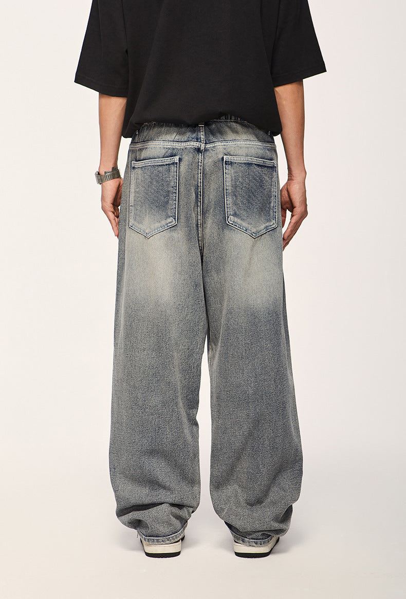 High Street Heavy Industry Water Washed Hole Jeans