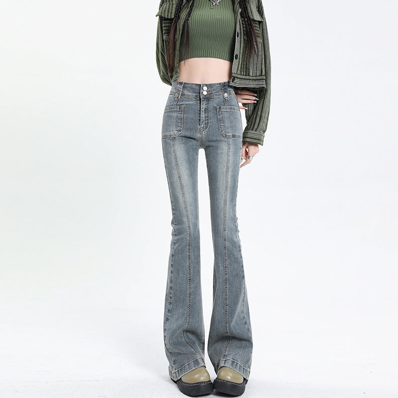 Vintage Vibe Patchwork Skinny Jeans