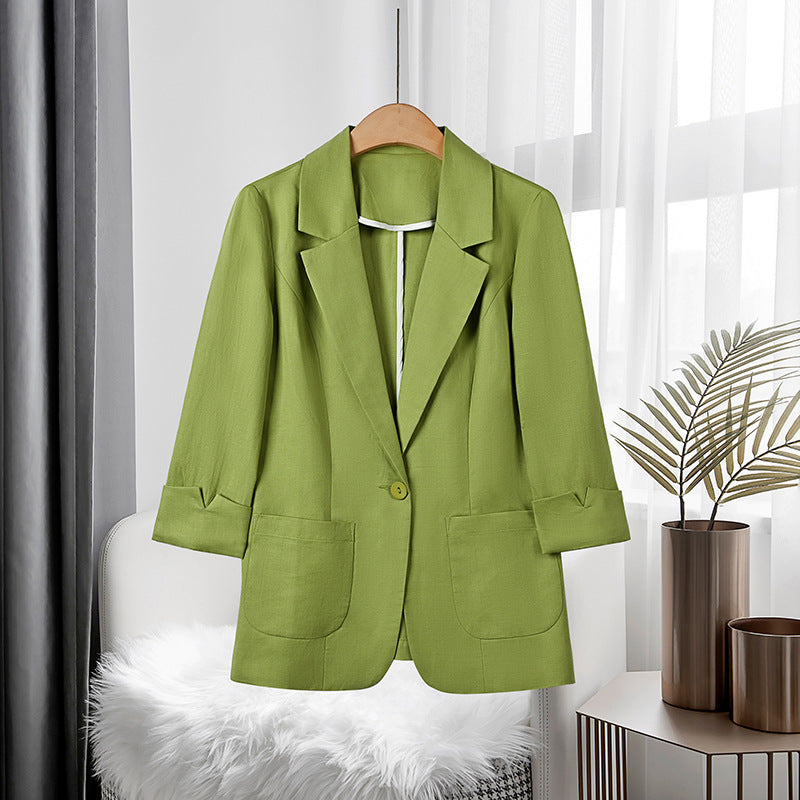 Women's High-end Linen Suit Jacket