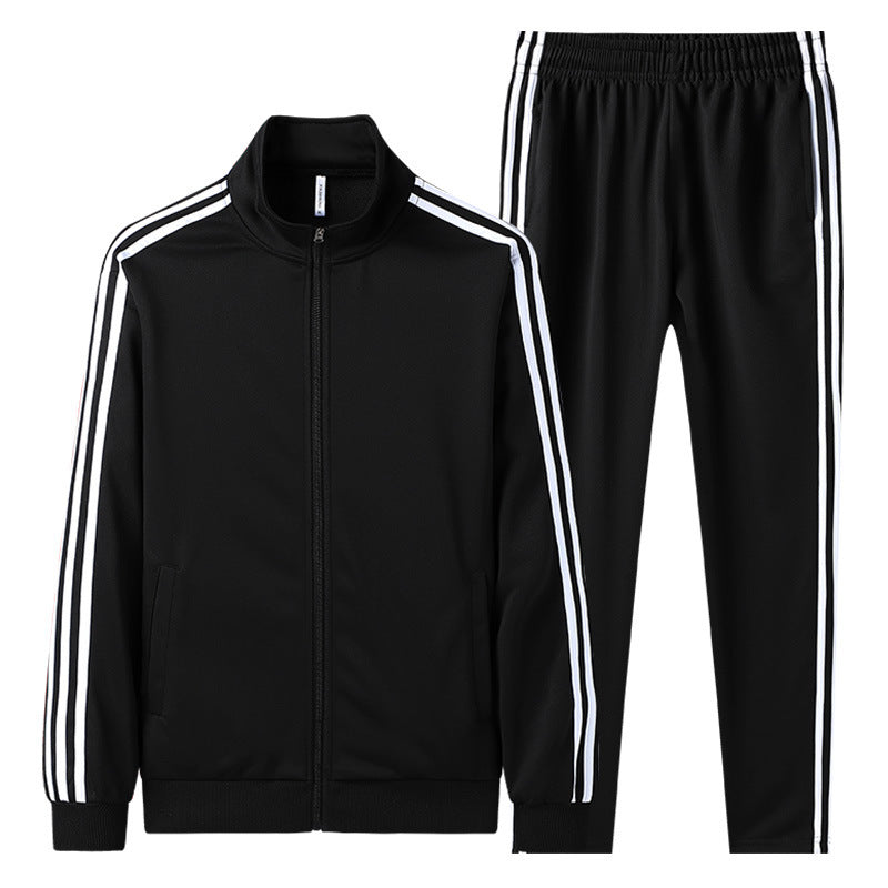 Men's Leisure Sports Suit Cardigan Zipper Two-piece Set