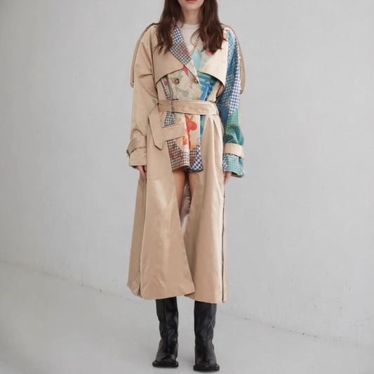 British Style Niche Fried Street Coat Female Autumn Painted Print