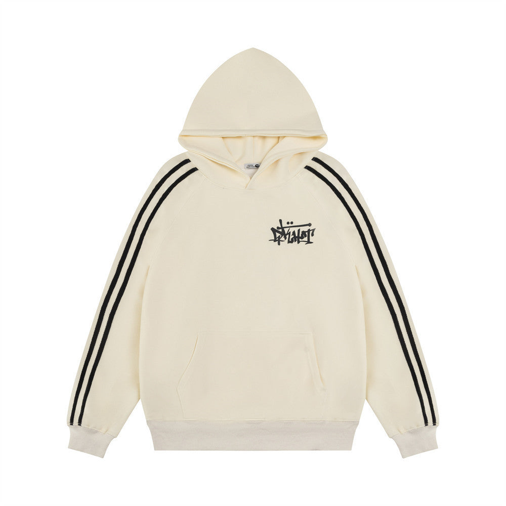 Loose Stars Bar Hooded Sweater