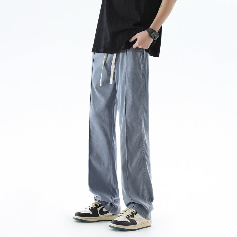 Fashion Brand Loose Breathable Straight Trousers