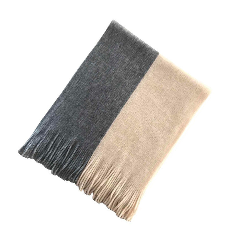 Men's Fashionable And Versatile Simple Woolen Scarf