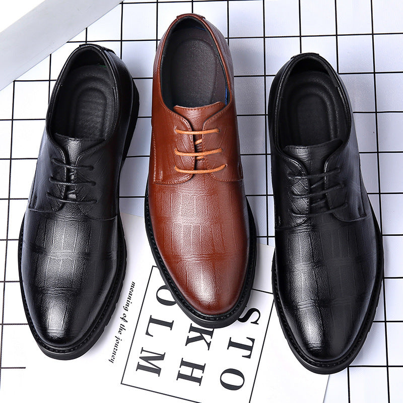 Genuine Leather Men's Formal Wear Plus Size Shoes