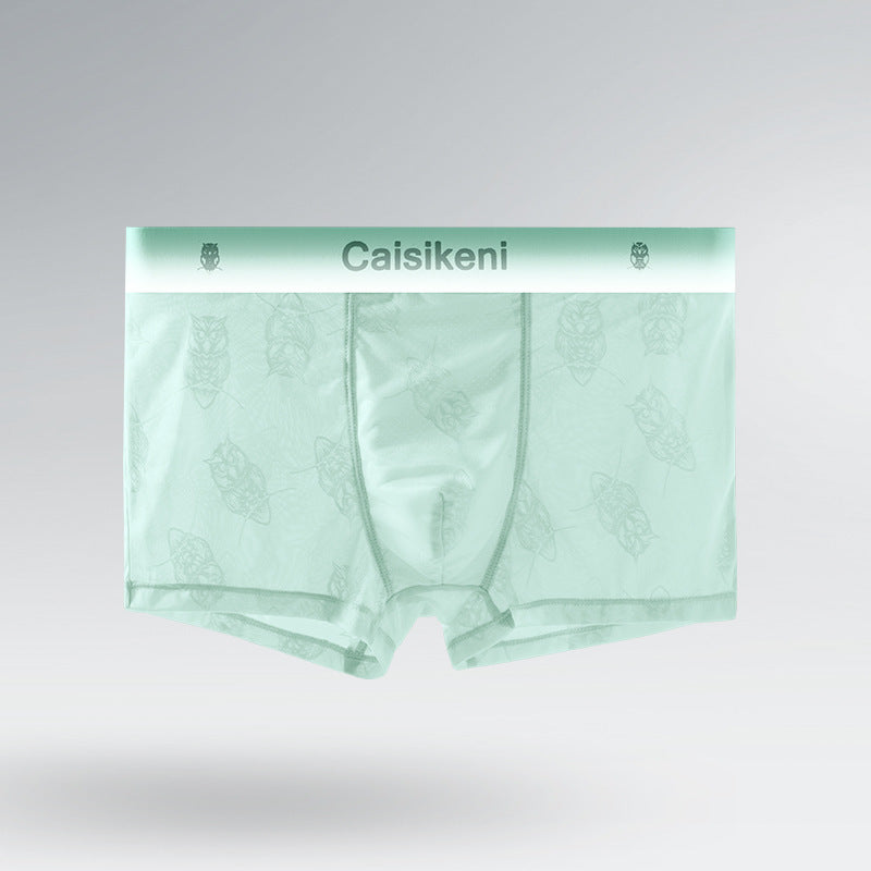 Summer Ice Silk Ultra-thin Breathable Mesh Boxers