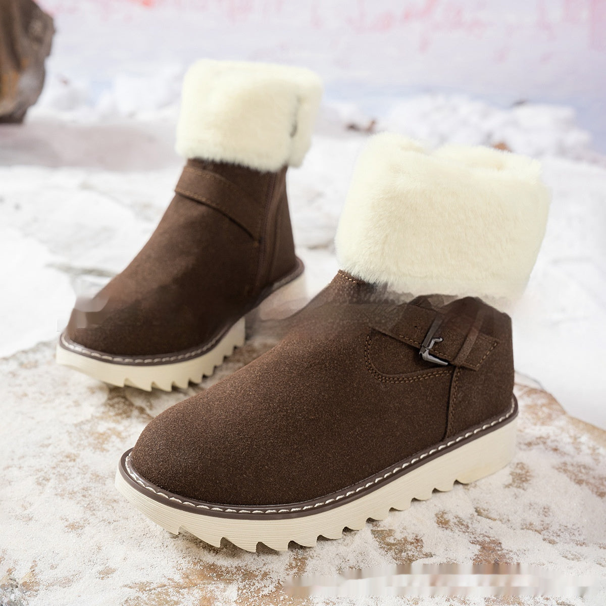 High Quality Middle Tube Platform Snow Boots