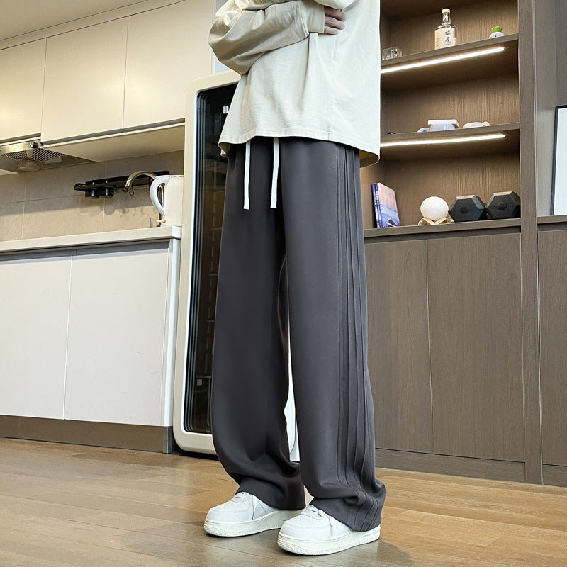 Men's Spring And Autumn Straight Loose Track Pants