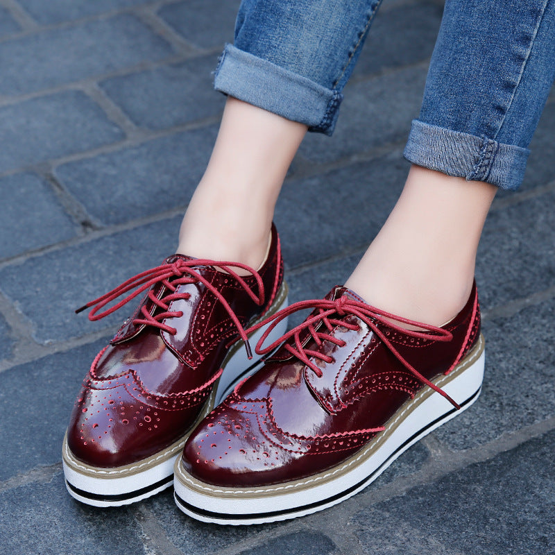 Lace-up Flats Shoes Sports British Style