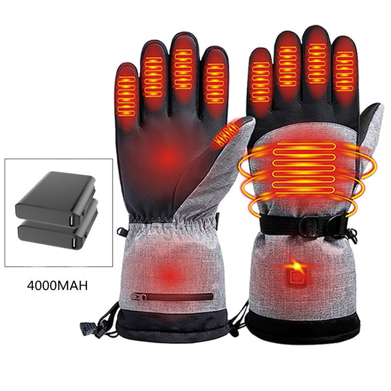 Outdoor cold and warm three-speed thermostat gloves