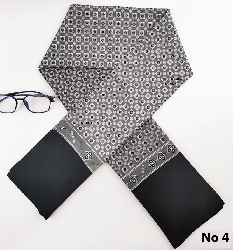 Men's Simplicity Silk Scarf High-end Washed With Cashmere Business Long Scarf