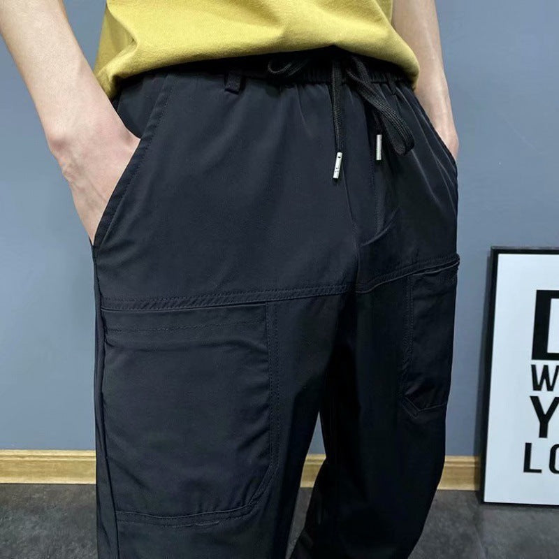 Casual Slim-fitting Fashion Brand Drawstring Jogger Pants