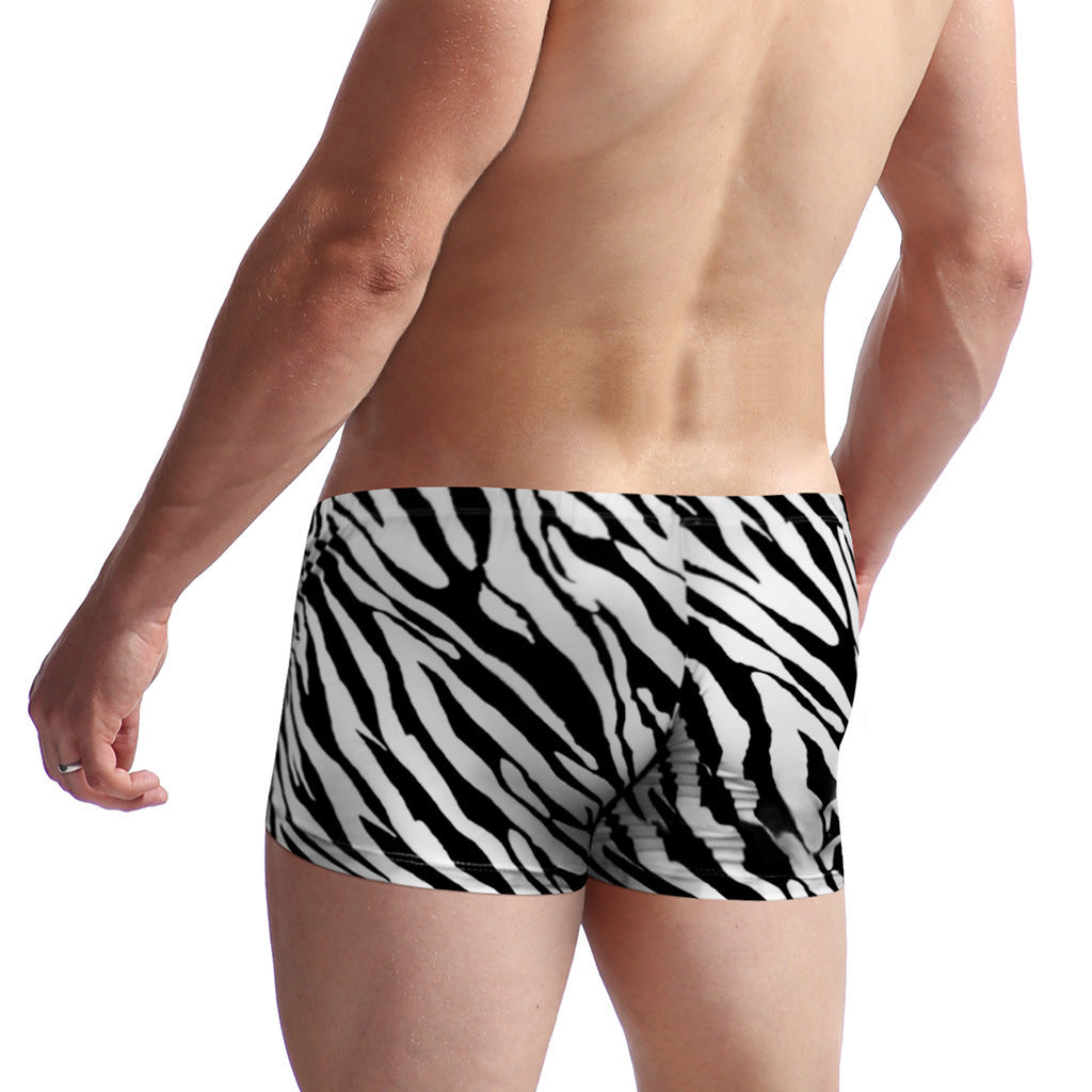 Men's Zebra Low Waist Twill Underpants