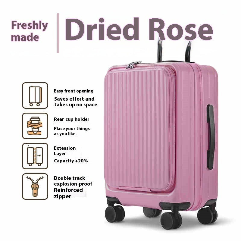 Expandable Multi Lever 20 Inch Suitcase