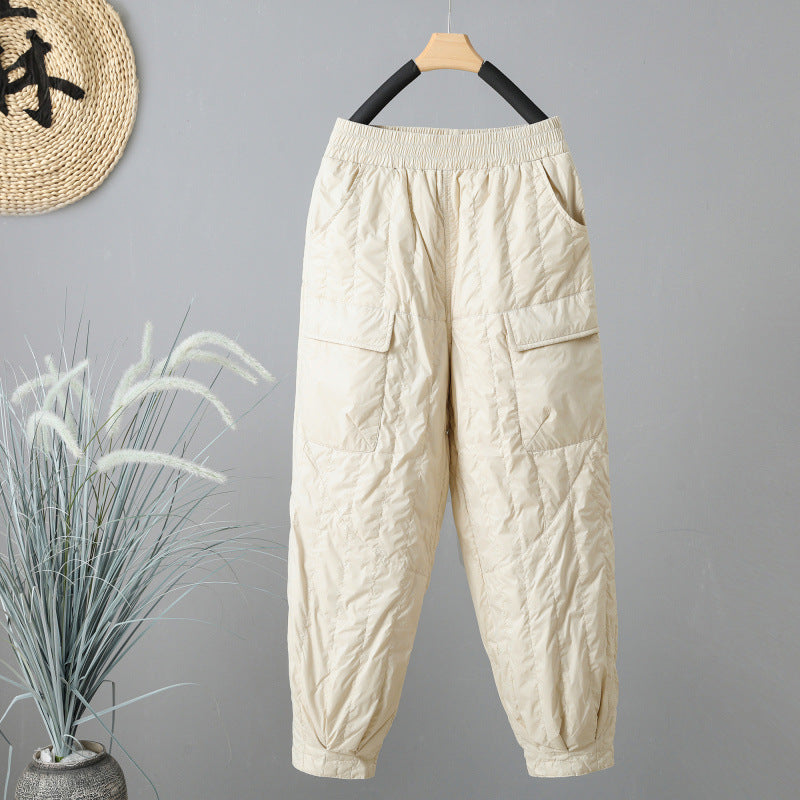 Quilted Cotton Pants Women's Windproof Warm