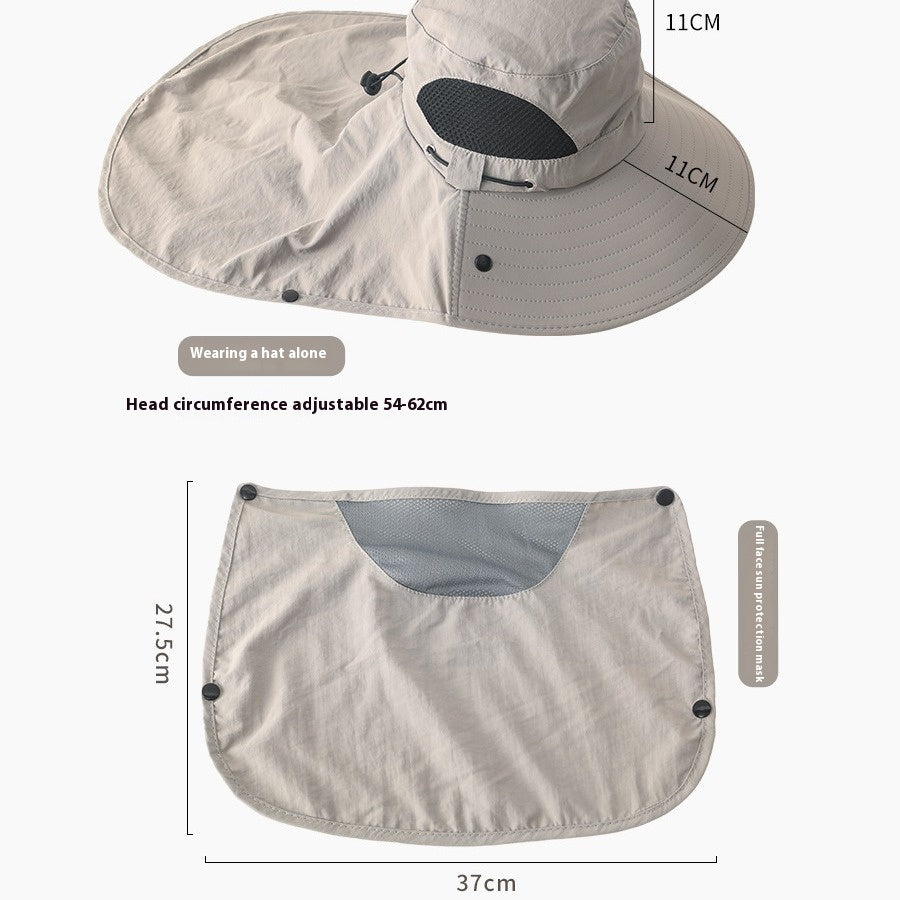 Outdoor Fishing Cap Protection Bucket Hat UV Protection Sun Hat