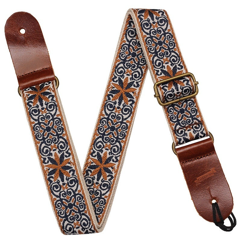 Embroidery Ukulele Strap Diagonal Shoulder Strap