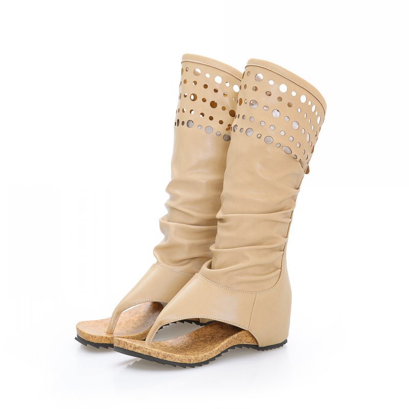 Spring And Summer Casual Flat Toe Sandal Boots