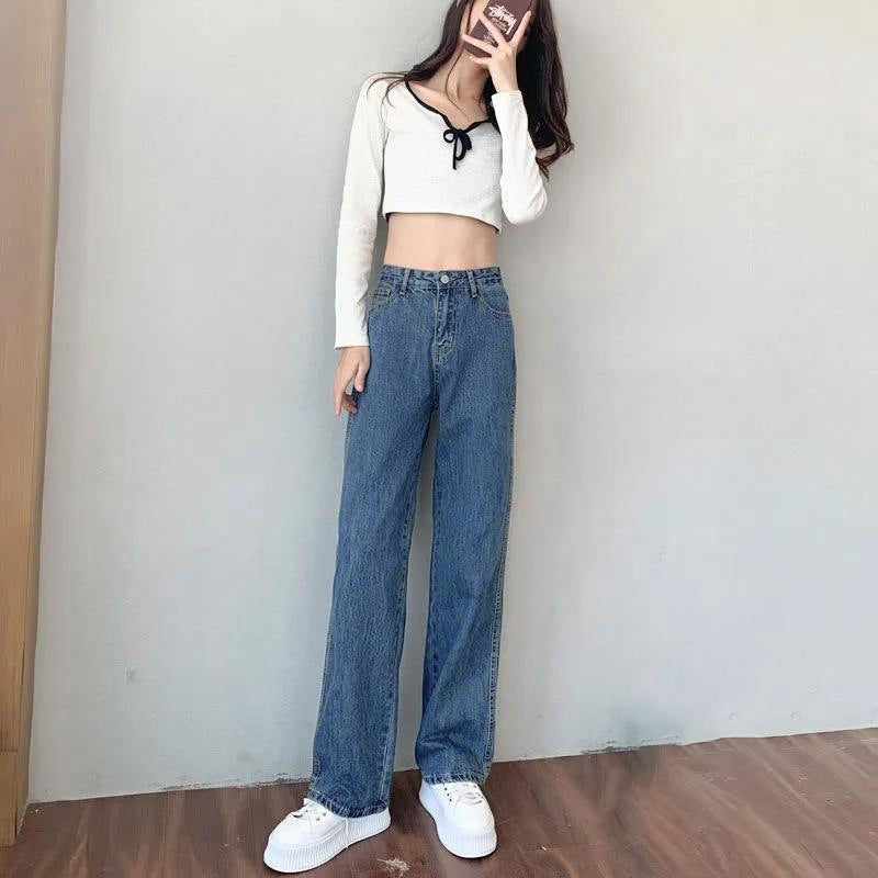 Versatile Korean Style Slimming And Straight Mop Pants