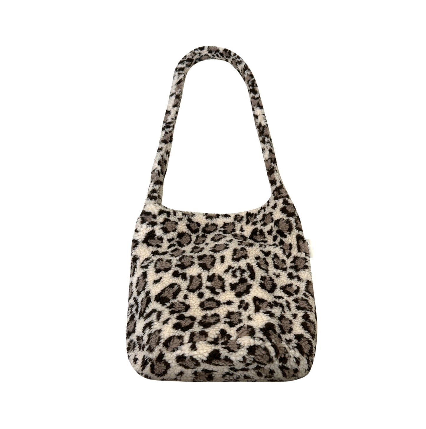 Autumn And Winter New Leopard Print Letters Printed Bucket Bag Large Capacity