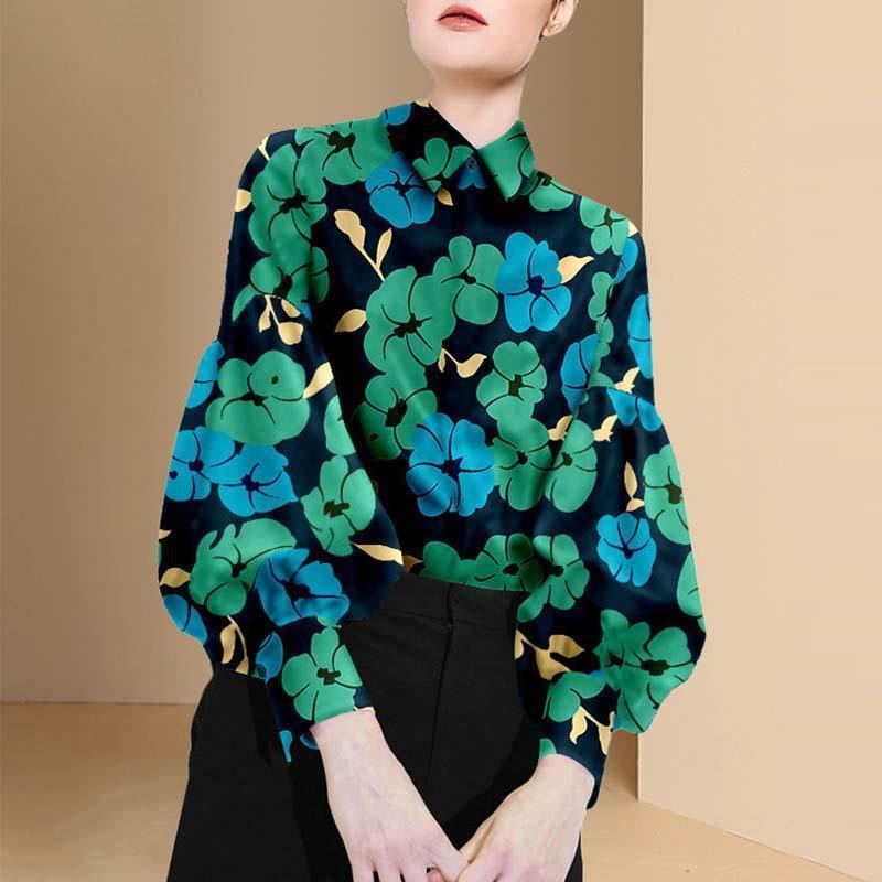 Ladies Floral Shirt Women's Design Sense