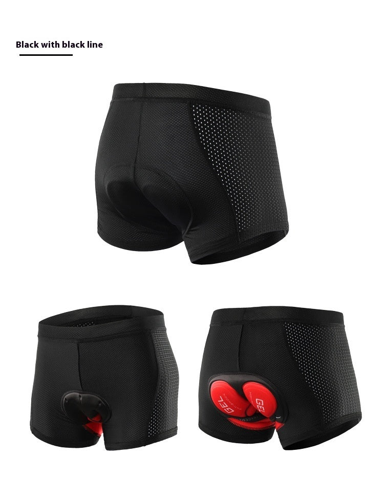 Breathable Cycling Pants Sports Underwear Men's Thickened Shock-absorbing Silica Gel Pad Cycling Shorts