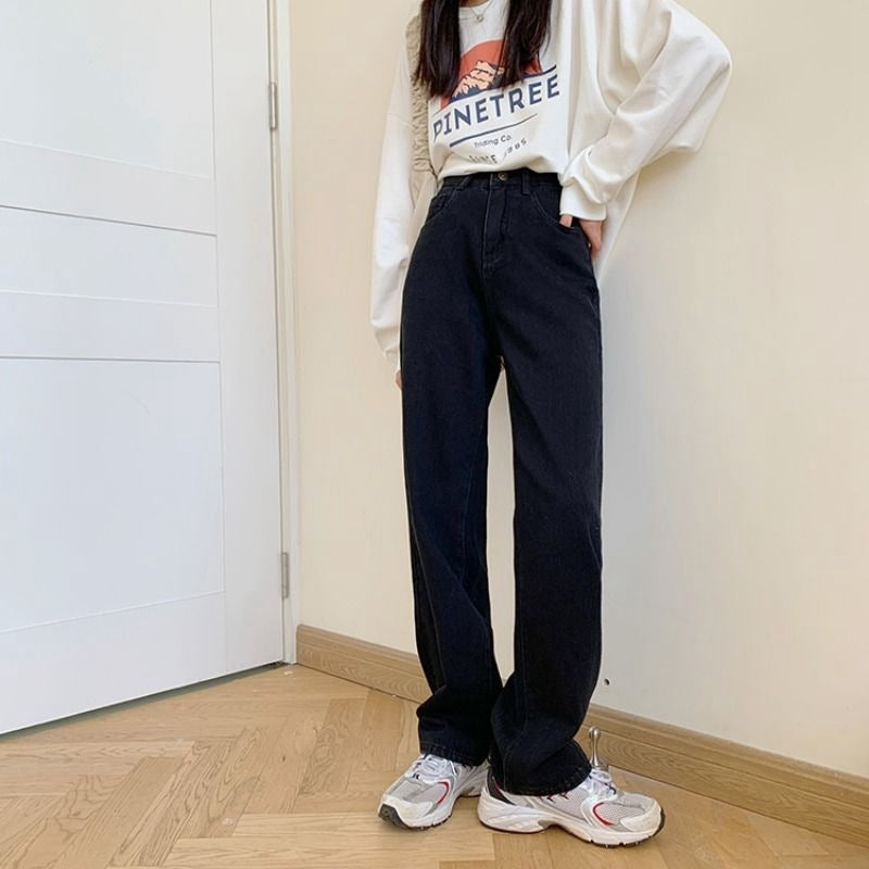 Versatile Korean Style Slimming And Straight Mop Pants