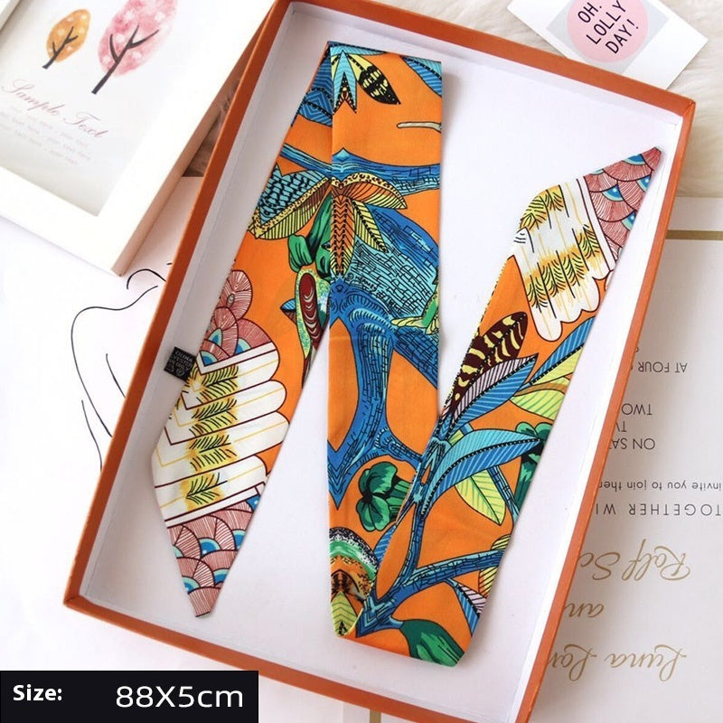 Ribbon Thin Narrow Bag Handle Scarves Decoration