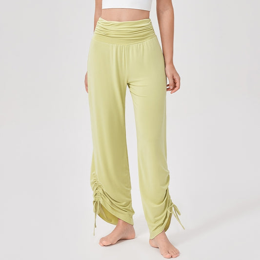 Women's Yoga High Waist Loose Wide Leg Pants Draping Soft And Breathable