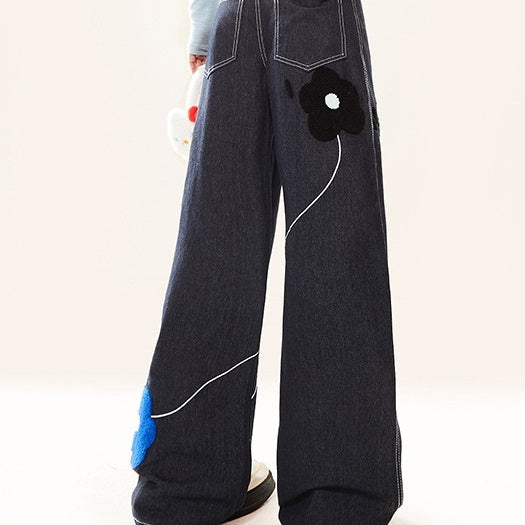 Songmei Retro Small Wide-leg Pants