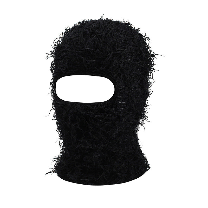 Balaclava Men's And Women's Knitted Camouflage Headgear Personalized Wool Hat