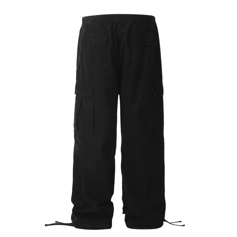 Overalls Men Fashion Brands Pleated Drawstring