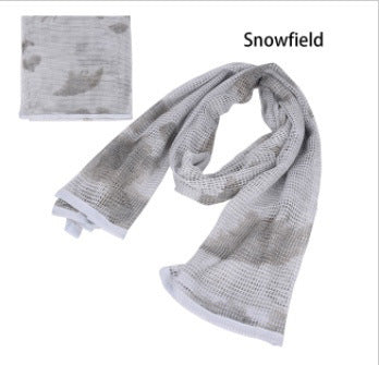 Men's Long Camouflage Multi-purpose Camouflage Breathable Outdoor Scarf