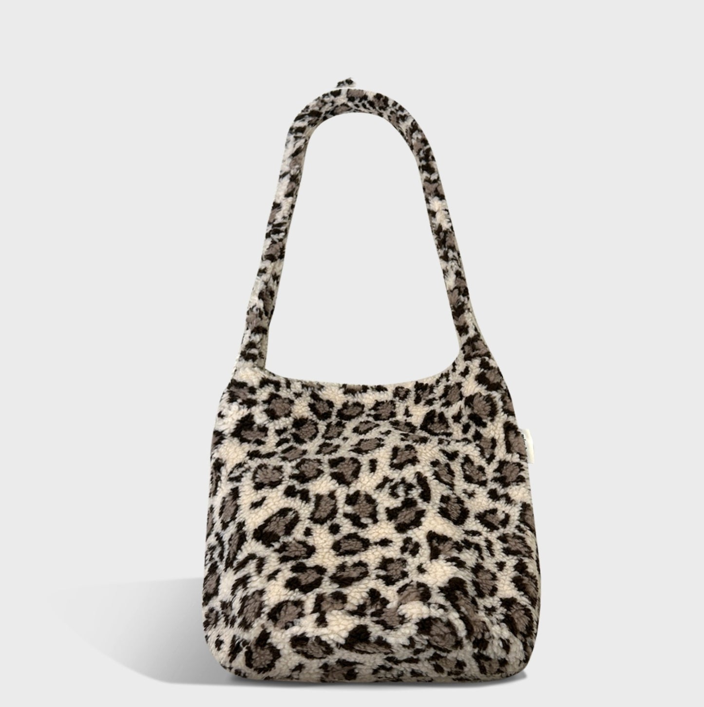 Autumn And Winter New Leopard Print Letters Printed Bucket Bag Large Capacity