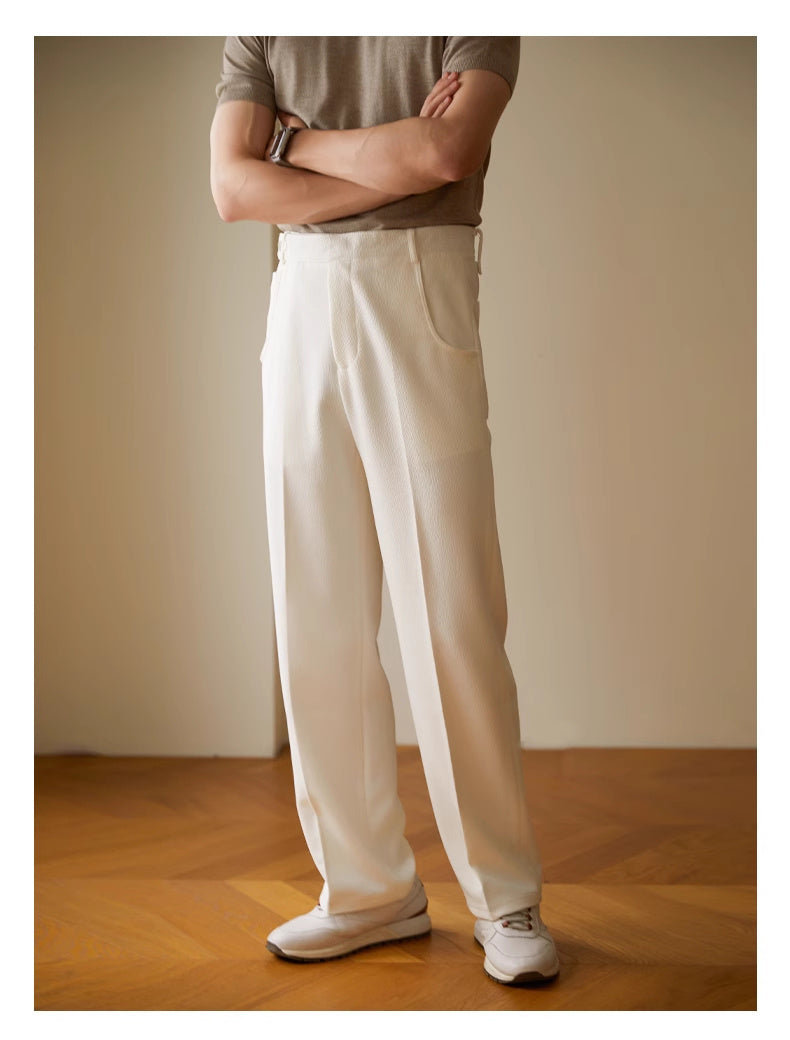 Straight Casual Long Pants Men's Thin