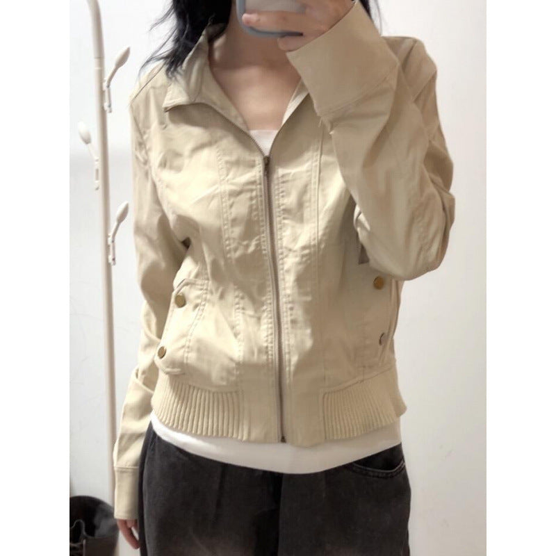 Early Autumn American Retro Jacket Thin Coat For Women Autumn