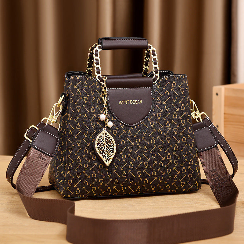 Women's Vintage Fashion Print Handbag