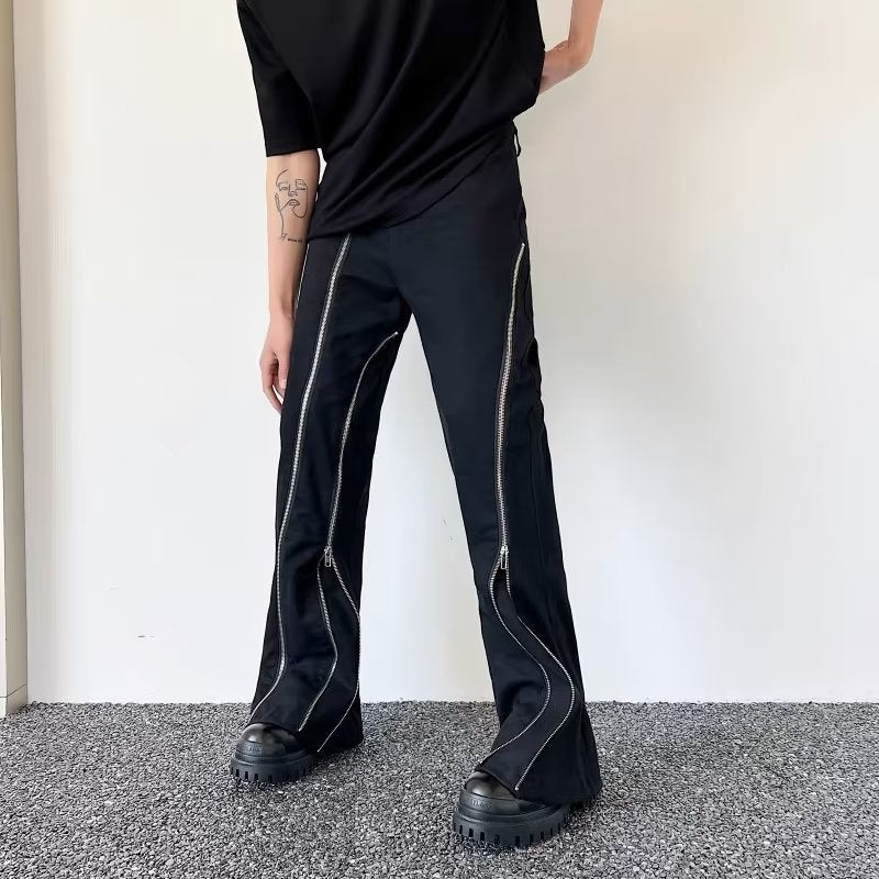 High Street Casual Wide-leg Design Pants