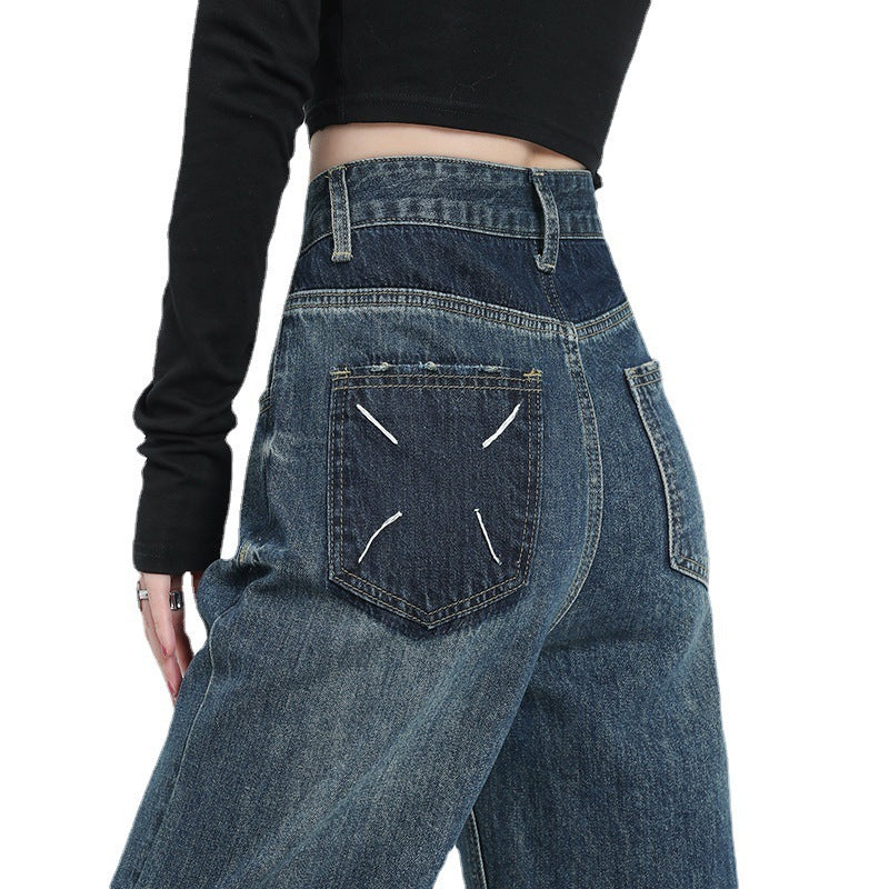 Women's Wide-leg Jeans Loose High Waist