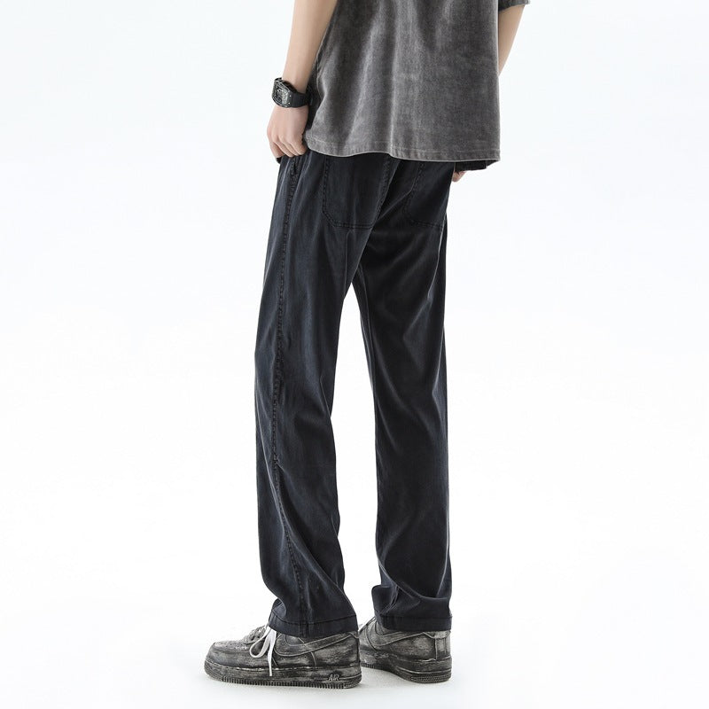 Fashion Brand Loose Breathable Straight Trousers