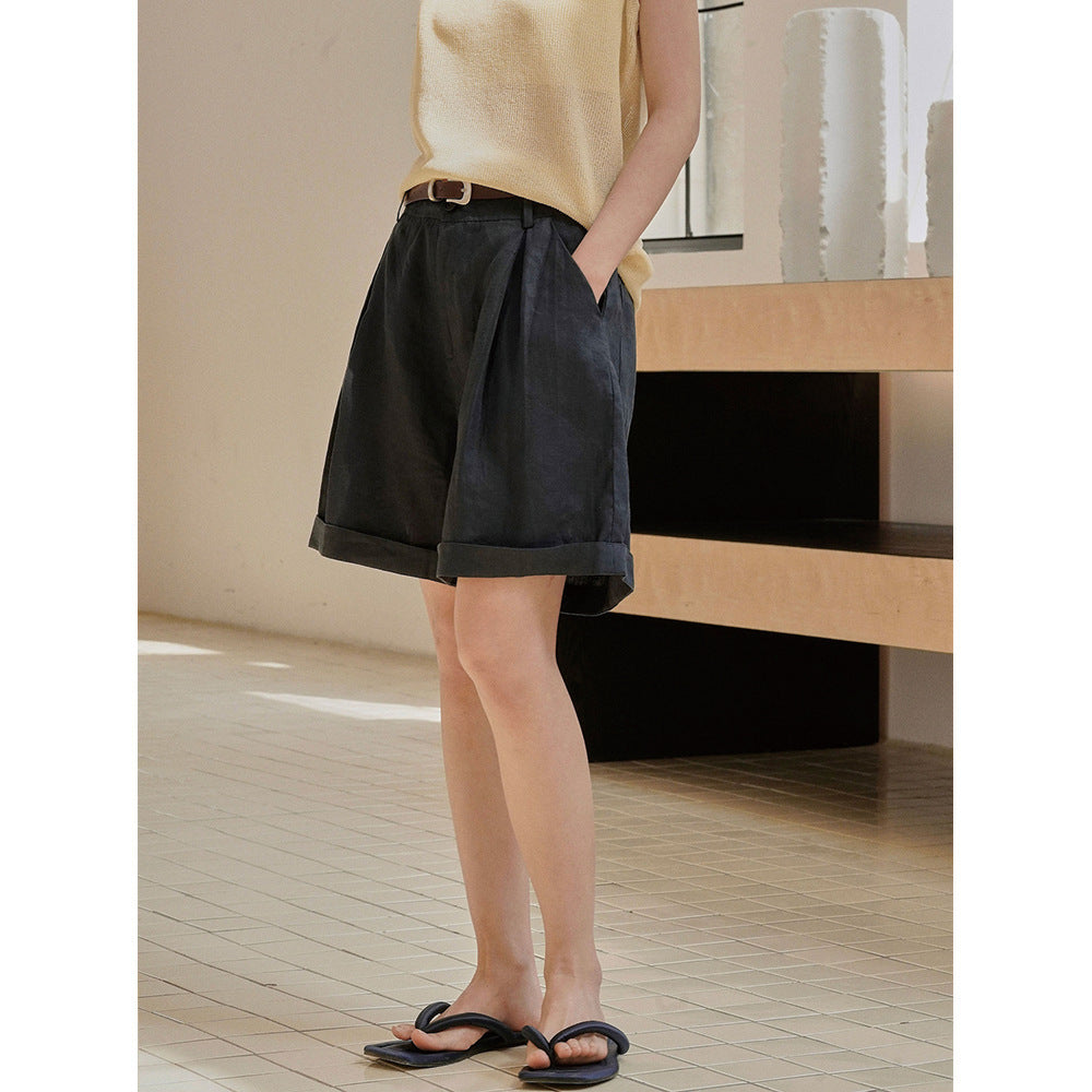 Wide Leg Loose Slimming Casual Hot Pants For Women