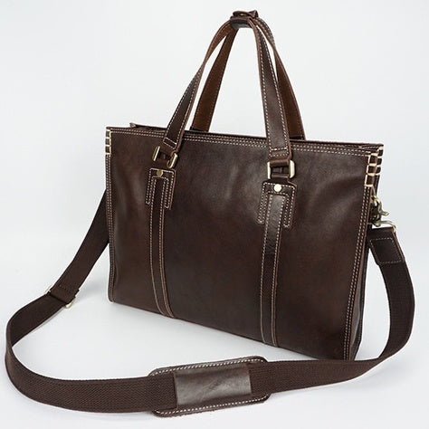 First Layer Cowhide Oily Leather Shoulder Messenger Bag