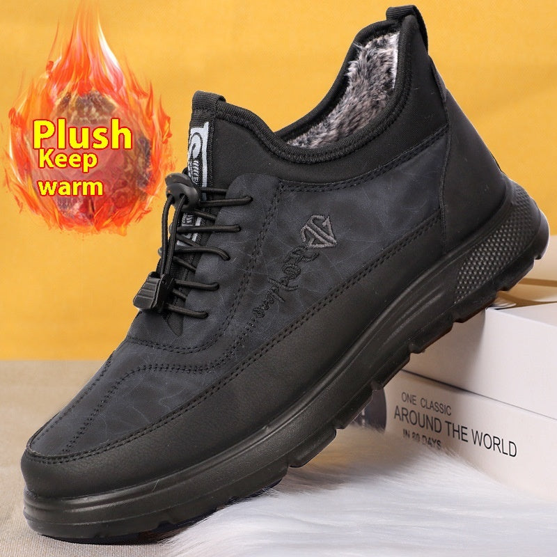 Waterproof Warm Polyurethane Fleece-lined Thickened Sneakers